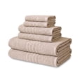 thumbnail image 2 of Mainstays Basics 6-Piece Tan Bath, Hand and Washcloth Set, 2 of 6