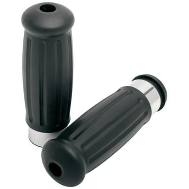 Drag Specialties Vintage Throttle by Wire Black Handlebar Grips (0630-0595)