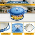 thumbnail image 5 of Walchoice 6 Quart Enameled Cast Iron Dutch Oven with Lid, Nonstick Round Dutch Oven Pot with Dual Handles for Braising, Stews, - Blue, 5 of 8