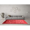 thumbnail image 3 of Ahgly Company Indoor Square Oriental Red Industrial Area Rugs, 3' Square, 3 of 4