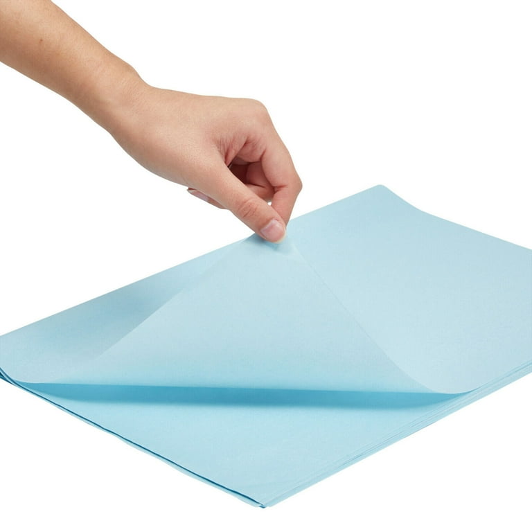 160 Sheets Blue Tissue Paper Bulk for Gift Wrapping Bags, 15 x 20 Inches 