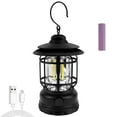 thumbnail image 1 of Lanterne de Camping avec Variateur 200 Lm Lumière DEL Rechargeable Portable Légère Lampe USB Réglable Rétro pour Plein Air Randonnée Pêche Jardin Cour, 1 of 11