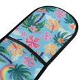 thumbnail image 2 of Dailycode Double Sided Oven Mitt with Loop Heat Resistant Kitchen Long Potholders 7" x 35" Palm Tree Flower Rainbow, 2 of 6