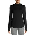 thumbnail image 4 of ClimateRight by Cuddl Duds Women's Plush Warmth Mock Neck Base Layer Top, Sizes XS to 4X, 4 of 7