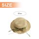thumbnail image 2 of Sombrero de paja con circunferencia de 56-58 cm, sombrero de paja para mujer, sombrero de sol con lazo de ratán, sombrero de verano, sombrilla, sombrero de playa, sombrero para el sol al, 2 of 5
