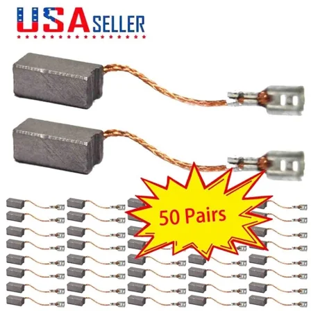 50 Pairs Carbon Brush For Bosch 11524 (0611256259) Cordless Rotary Hammer