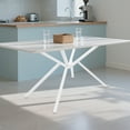 thumbnail image 5 of Metal Table Legs, Table Crossed-leg, Modern Table Legs For Glass, Marble, Or Wooden Tabletops, 5 of 16