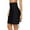 Black, variant on Womens Swim Skirt Drawstring Tummy Control Swim Bottom with Built-in Brief