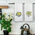 thumbnail image 4 of Chinoiserie Floral Kitchen Towels - Preppy Lemon Floral Dish Towels, Blue and White Porcelain Decorative Absorbent Dishcloths Hand Towels Set of 2 for Bathroom Decor 18x26 Inches, 4 of 6