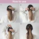 thumbnail image 5 of Pinza para el pelo estilo banana vintage con forma de pez, diadema para cola de caballo, accesorio para el cabello para mujer, pinzas para el pelo, pasadores con pinza giratoria, tocados, 5 of 6