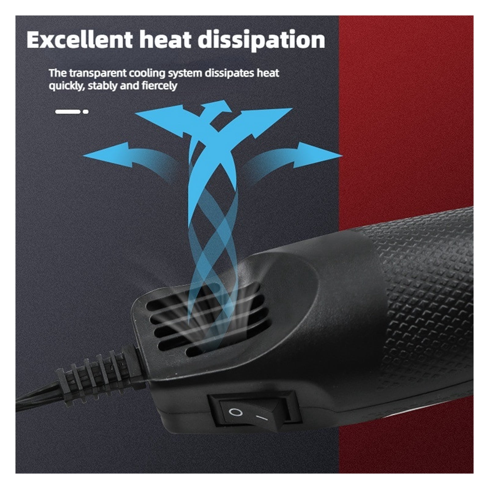 DIY Mini Hot Air Gun Hot Air Welding Station Car Cling Film Welding Temperature Air Gun Electric Blower Shrink Tube ,Variable Temperature