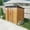 Coffee, variant on AENKYO Outdoor storage sheds 6FTx5FT Pent roof with Double Lockable Doors for Backyard Patio Lawn - Black