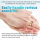 thumbnail image 3 of Zopsc Anillos igent con tuche de Carga, Rastreador de Actividad Física para Mujer y Hombr con Monitorización de Calorías, Contador de Pasos, Anillos de Salud con (10#), 3 of 5