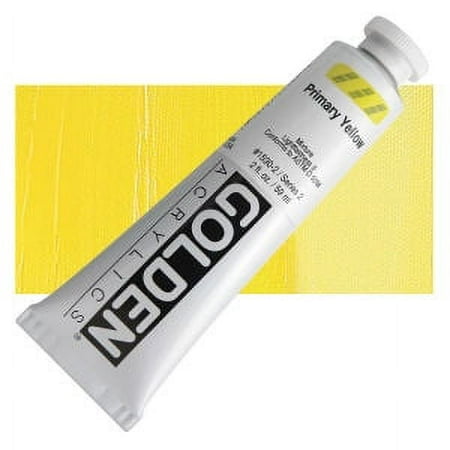 UPC: 0738797153028 | Golden Artist Heavy Body Artist Acrylic Primary Yellow  2 oz