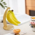 thumbnail image 4 of Rirozkan Banana Hanger, Metal Fruit Storage Holder, Countertop Banana Stand, Kitchen Organizer for Counter Table and Pantry Storage, Brown, 4 of 6