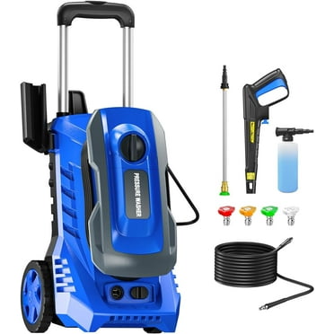 Electric Pressure Washer 4800PSI-Max 3.2GPM Power Washer Wash Machine Electric Powered with Foam Cannon for Car, Floor, Garage, Patio Washing, Blue