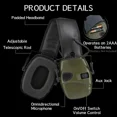 thumbnail image 7 of Tactical Electronic Shooting Earmuffs - Premium Outdoor Hunting Hearing Protection with Sound Amplification, Noise Reduction and Impact Protection - Suitable for Shooting Range, Hunting, Training, 7 of 7