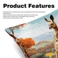 thumbnail image 2 of Kangaroo Set of 2 - Chair Pillow Covers with Unique Patterns - Throw Pillow Inserts Included, Available in 16x16, 18x18, 20x20 Inches - Ideal for Home Decor,and Gifts, 2 of 6