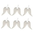 thumbnail image 4 of NUOLUX 6Pcs Angel Wings Christmas Ornaments White Foams for Friends and Family, 4 of 8