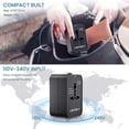 thumbnail image 4 of Adaptable travel, adaptable /Europe/US/Australia, international travel with 2 USB, compatible with more than 200 countries, 4 of 4