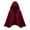 Wine, variant on THDHVS shawl wraps for women,Poncho Shawl,Unisex Christmas Cape with Lace Trim Velvet Fabric and Attached Hood for All Ages Short Cloak Features Ruffle Detail for Holiday Celebrations