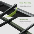 thumbnail image 7 of Feonase Floating Bed Frame King with Led Lights and Charging Station, Wood Full Size Bed Frame with Storage Headboard, Heavy Duty Metal Slats, No Box Spring Needed, Easy Assembly,Black, 7 of 7