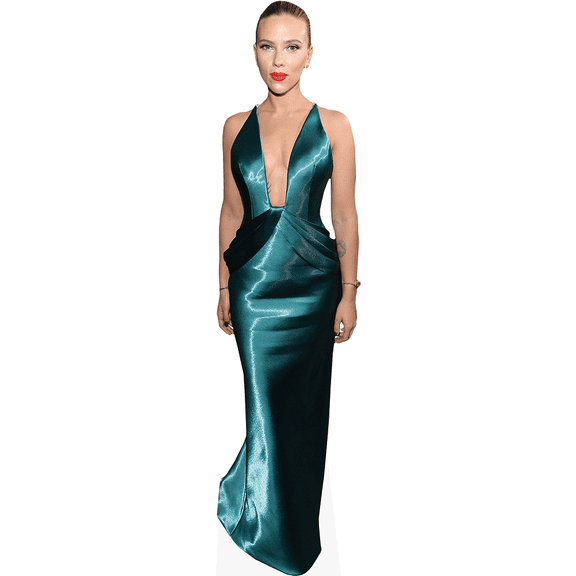 Scarlett Johansson (Blue Dress) Lifesize Cardboard Cutout Standee