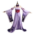 thumbnail image 4 of Disfraz de Cosplay de Genshin Impact Baal Raiden Shogun, vestido de Lolita, kimono, traje de carnaval de Halloween, devolución gratuita, 4 of 5