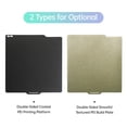 thumbnail image 2 of PEI Build Plate Sheet 257x257mm Spring Steel Plate Double-Sided Smooth/Textured Flexible Hotbed Sticker Removable Build Surface Platform Mat Compatible with Bambu X1/X1C/X1E/P1P/P1S/A1 3D Printer, 2 of 7