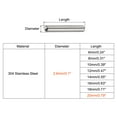 thumbnail image 2 of 2.6x20mm Dowel Pins, 20 Pack Round Head Flat Chamfered End Dowel Pin, 2 of 6