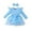 Sky Blue, variant on SHTXOZHI Newborn Infant Baby Girls Ruffle Dress Romper Toddler Cute Long Sleeve Bow Jumpsuit with Headband