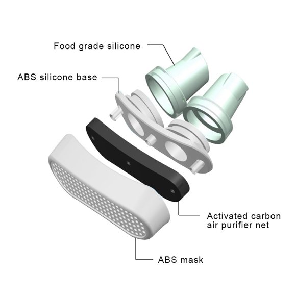 Fugacal Upgrated Anti-snore Nose Purifier Snoring Aid Stopper Device Nose Vents Air Filter(blanco) Fugacal No se aplica