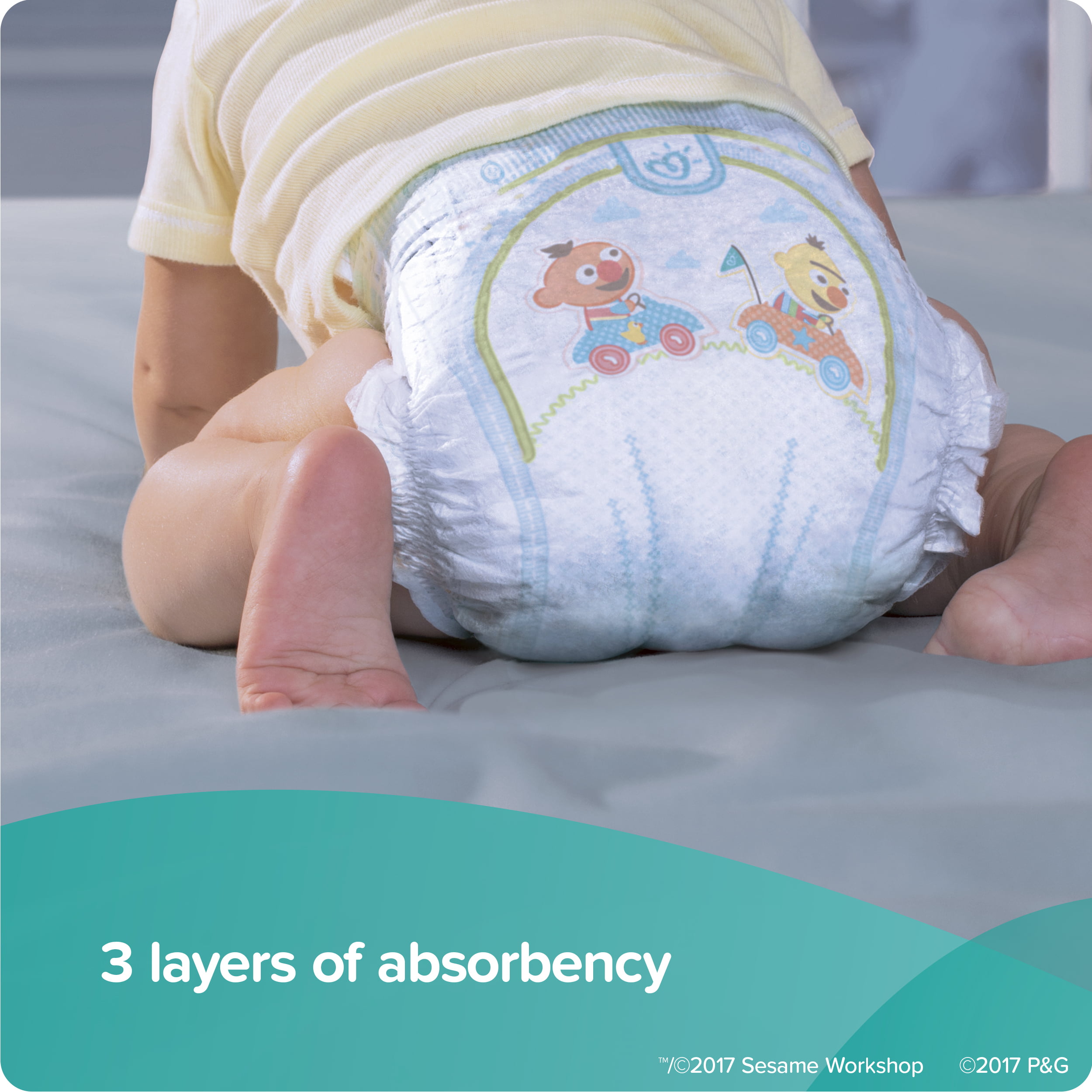 PACK x4 - Pampers Baby-Dry - Taille 2 X33 – ChronoCouches Martinique