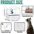 thumbnail image 5 of FunChaos Window Bird Feeder for Outside, Bird feeders with Strong Suction Cups, Separate Detachable Tray with Drain Hole Durable Acrylic, Bird Feeder for Outdoors for Wild Birds, 5 of 7