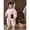 thumbnail image 5 of Infant Snowsuit Jumpsuit Bera Ear Romper Baby Warm Outfits Girl Puffer Jacket Sleepers 12-18 Months, 5 of 5