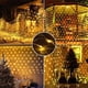 thumbnail image 4 of Guirnalda de luces LED de malla navideña de 3 m, 6 m, 12 m y 18 m, cortina de hadas para exteriores, resistente al agua, para fiestas, jardines, decoración de bodas, 4 of 5