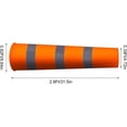 thumbnail image 2 of Shudyear Wind Socks for Outside Heavy Duty,Wind Direction Indicators for Outdoors Airport Farm & Park,Good Reflective Effect Thickened Waterproof (Orange Reflection) 30", 2 of 6