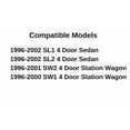 thumbnail image 3 of Passenger Right Side Rear Door Window Door Glass Compatible with Saturn SL1 SL2 4-Door Sedan 1996-2002 / SW1 SW2 4-Door Wagon 1996-2001 Models, 3 of 4