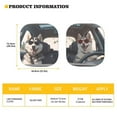 thumbnail image 5 of KUIFORTI Front Windshield Sun Shade Cute Dog, 2 Piece Foldable Car Shade Front Windshield Cover, Automotive Interior Sun Protection, 5 of 5