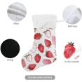 thumbnail image 3 of Coolnut Strawberry Christmas Stocking, Personalized Large Candy Stocking, Xmas Stockings Decoration Hanging Gift for Family Holiday Party Ornaments Decor Fireplace, 3 of 7