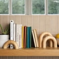 thumbnail image 6 of Home Decor Accents, Aesthetic Shelf Decor, Coffee Table Books Decor, Bookshelf Neutral Decor, Japandi Modern Decorative Object, Entryway Table Decor, Boho Living Room Decor (Natural 3pc Set Arches), 6 of 6