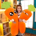 thumbnail image 2 of Creative gift expression carrot pillow doll birthday gift carrot plush toy lovely expression package Christmas gift carrot dollfunny120cm Deng Xun unisex, 2 of 2