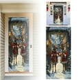 thumbnail image 3 of 2025 New Christmas Front Door Cover, 36 * 80''/200x90CM Christmas Door Cover Cloth, Fabric Doors Covers for Festive Party Home Decor, 3 of 5