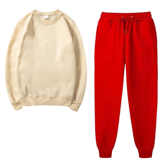 ShomPort Women's 2 Piece Sets Long Sleeve Fleece Sweatsuit Pullover and Sweatpants Tracksuit Lounge Sets