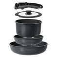 thumbnail image 1 of GiPP 5Pcs Ceramic Pots and Pans Set Nonstick Cookware Sets Removable Handle Kitchen,Oven Safe, Induction Ready, 1 of 9