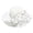 White, variant on UDIYO Beach Hat Floral Gauze Design, Organza Wide Brim Hats