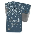 thumbnail image 1 of Inkdotpot Silver Foil Paper Hang Tags ThankYou Bridal Shower-Baby Shower-Retirement-Wedding-Birthday Favor Tags 100 Pack, 1 of 6