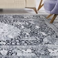 thumbnail image 2 of 5' X 7' Charcoal Medallion Stain Resistant Area Rug, 2 of 7