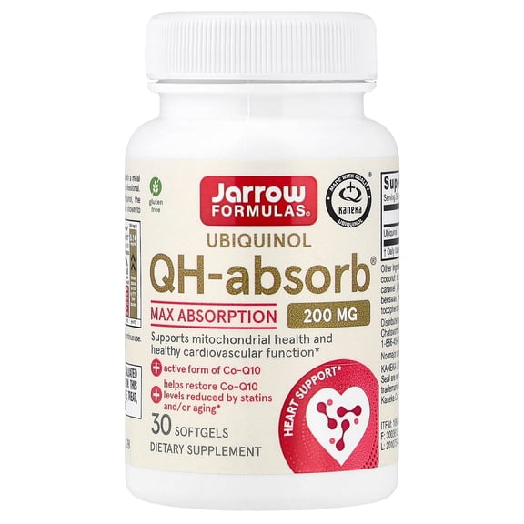 Jarrow Formulas QH-Absorb, High Absorption / Enhanced Stability, 200 mg, 30 Softgels