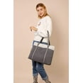 thumbnail image 3 of Tote Bag for Women Large Canvas Shoulder Purse for Travel Work Handbag Multi Pockets, 3 of 7